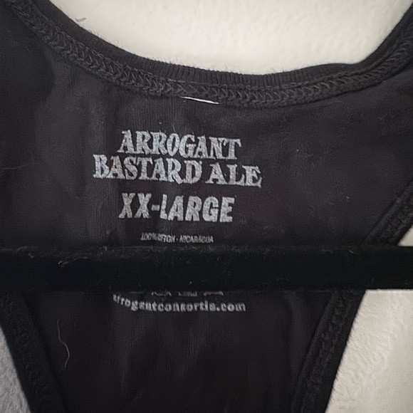 XXL Arrogant Bastard Ale Black You’re Not Worthy Tank Top - Picture 2 of 5